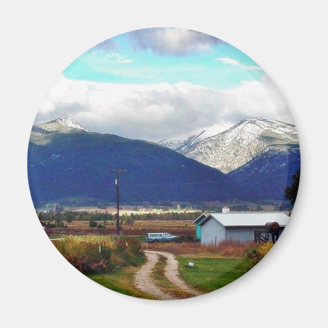 Bitterroot Mountains Parent Farm Magnet (Vorne)