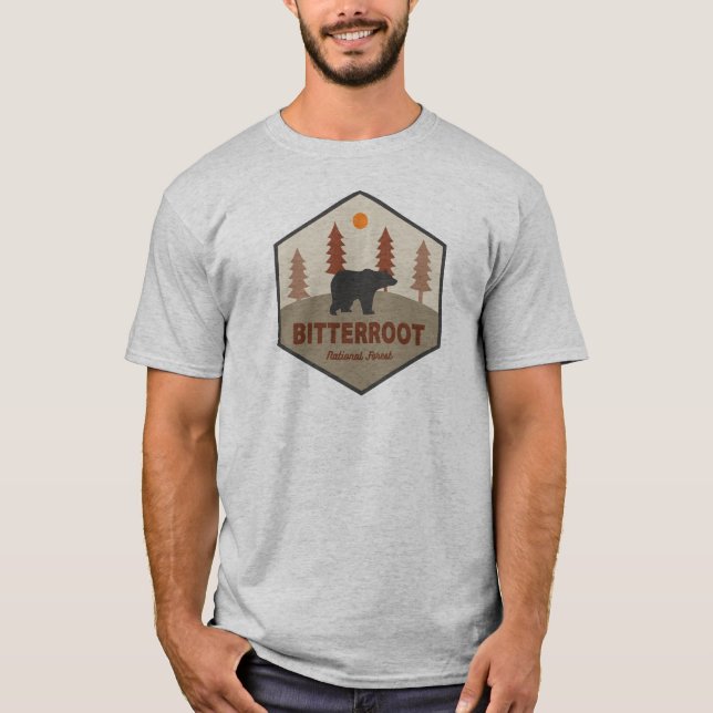 Bitterroot National Forest Bear T-Shirt (Vorderseite)