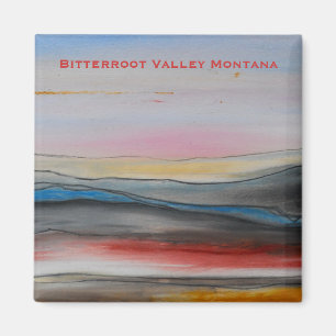 Bitterroot-Tal-Montana-Magnet Magnet