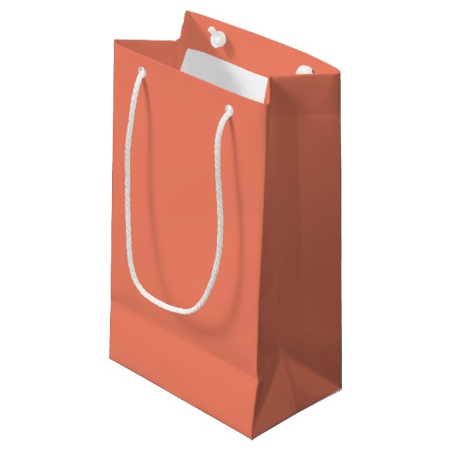 Bittersüße einfarbige Farbe Kleine Geschenktüte (Vorderseite Schrägansicht)