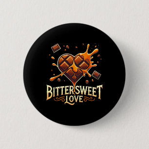 Bittersüße Liebesschokolade Valentinstag Geschenke Button