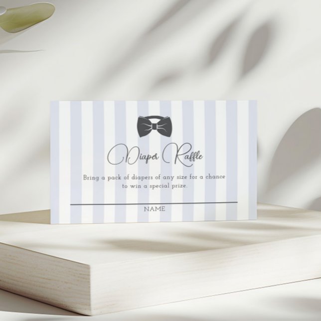 Bitty Bow Oh Boy Baby Dusche Windel Raffel Begleitkarte (Von Creator hochgeladen)