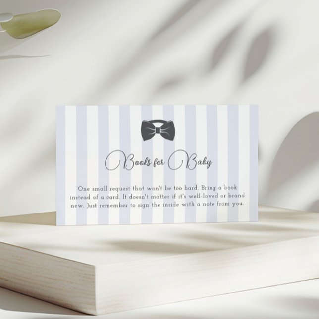 Bitty Bow Oh Boy Baby Showbücher für Baby Begleitkarte (Von Creator hochgeladen)