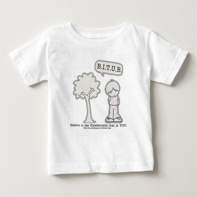 BITUB-Muster (Glauben an das Unglaubliche) Baby T-shirt (Vorderseite)