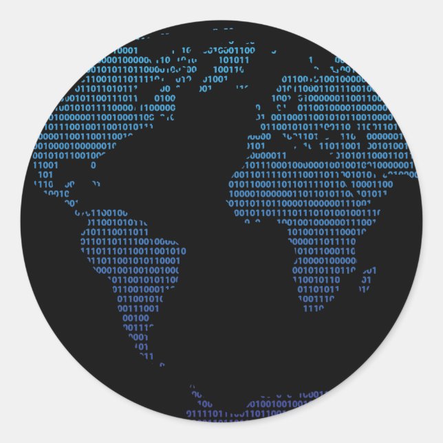 Bitübersicht Runder Aufkleber (Vorderseite)