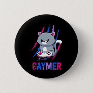 Biual Gaymer Geek Pride Lgbt Video Game Lovers Gif Button