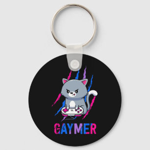 Biual Gaymer Geek Pride Lgbt Video Game Lovers Gif Schlüsselanhänger