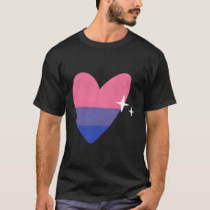 Biual He Lgbtq Bi Pride Flag Liebe Illustration T-Shirt
