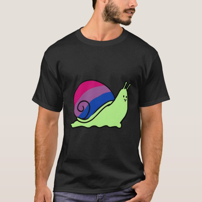 Biual Pride Snail Biual T-Shirt (Vorderseite)