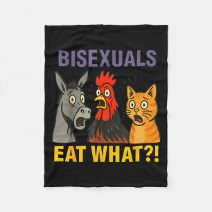 Biuals essen was überraschend Hühnerkatze zum LGBb Fleecedecke