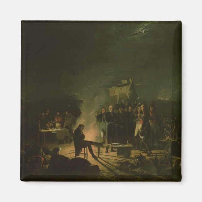 Bivouac von Napoleon I. über Schlacht auf dem Schl Magnet (Vorne)
