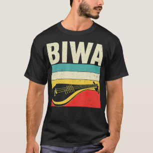 BIWA Asian Retro Instrument Design für Musik T-Shirt