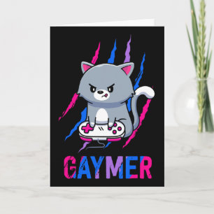 Biwualer Schwuler Gamer Geek Stolz Lgbt Videospiel Karte