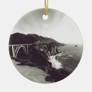 Bixby Bridge, Big Sur, Kalifornien, USA Keramik Ornament