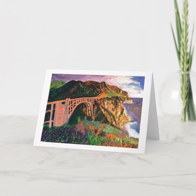 Bixby Bridge Card Big Sur<Blank Inside> Dankeskarte (Vorderseite)