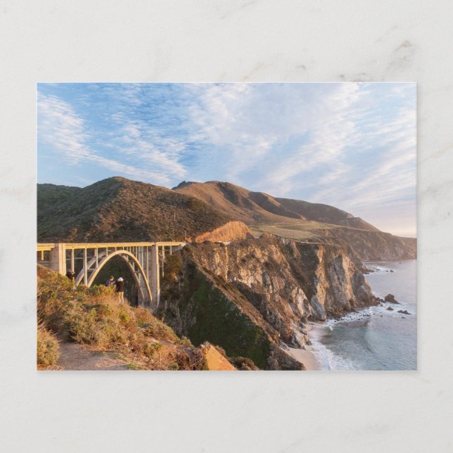 Bixby Bridge in Kalifornien Postkarte (Vorderseite)