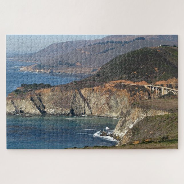 Bixby Bridge Pacific Coast Highway Landschaftlich  Puzzle (Horizontal)