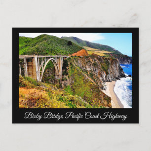 BIXBY-BRÜCKE PACIFIC COAST HIGHWAY POSTKARTE