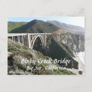 Bixby Creek Bridge, Big Sur, Kalifornien Postkarte