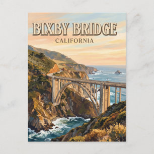 Bixby Creek Bridge Kalifornien Postkarte