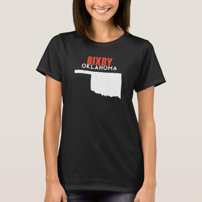 Bixby USA State America Travel Oklahoman T-Shirt (Vorderseite)