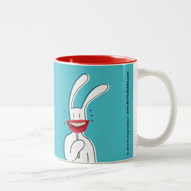 BixTheRabbit Tassen-Sammlung Zweifarbige Tasse (Rechts)