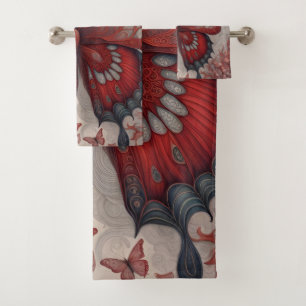 Bizarre Butterfly Insekt Art Badhandtuch Set