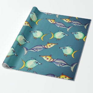Bizarre Fish Geschenkpapier