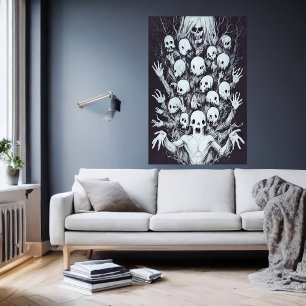 Bizarre seltsames Familienporträt   Art der AI Poster