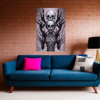 Bizarre skelettartige Portrait | Art der AI