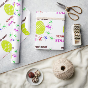 bizarres süßes Fleisch Geschenkpapier