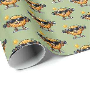 Bizeps-Bagel Geschenkpapier