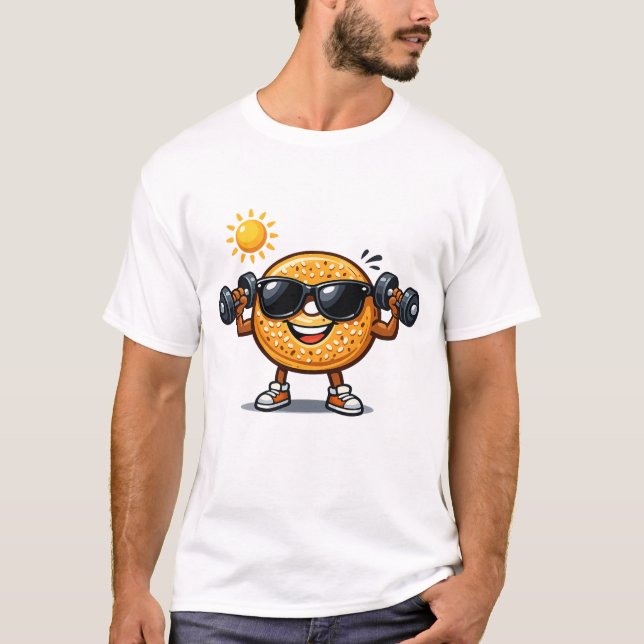 Bizeps-Bagel T-Shirt (Vorderseite)