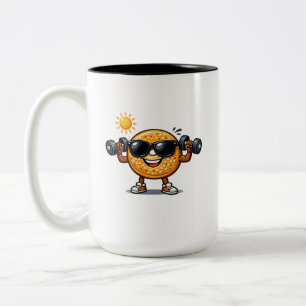 Bizeps-Bagel Zweifarbige Tasse