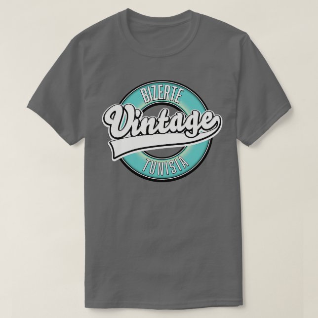 Bizerte tunisia Vintager Stil T-Shirt (Design vorne)