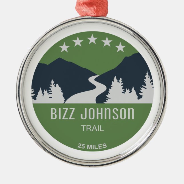 Bizz Johnson Trail Ornament Aus Metall (Vorne)