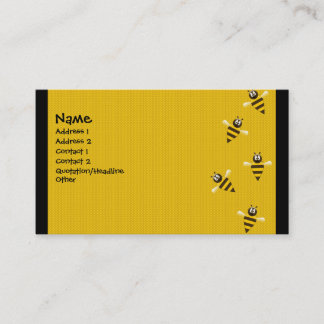 Bizzy Bienen Visitenkarte