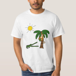 BJ, Croc und Affe-Strand-Shirt T-Shirt