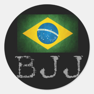 BJJ Brazilian Jiu Jitsu Flag Sticker