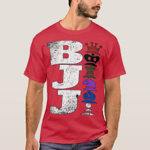 BJJ Brazilian Jiu Jitsu Schachfiguren T-Shirt
