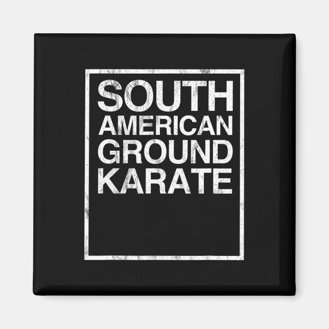 Bjj Brazilian Jiu Jitsu South American Ground Kara Magnet (Vorne)