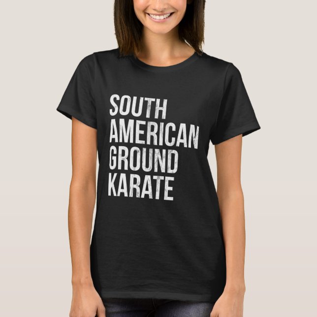 Bjj Brazilian Jiu Jitsu South American Ground Kara T-Shirt (Vorderseite)