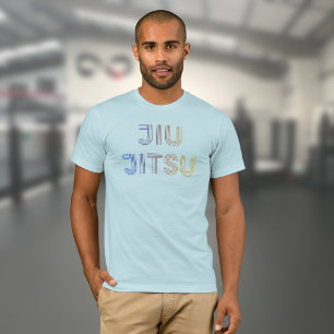 BJJ Funky Brazilian Jiu Jitsu Light Blue T-Shirt