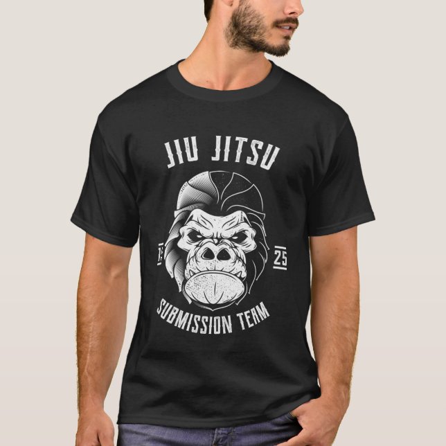 BJJ Gorilla  Brazilian Jiu Jitsu and Grappling  1 T-Shirt (Vorderseite)