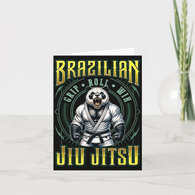 BJJ-Griff-Roll-Sieg - Starkes Grappling Jiu Jitsu Karte (Vorderseite)