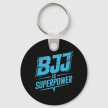 BJJ ist ein Super-Power Vintage-Grafik-Schlüsselan