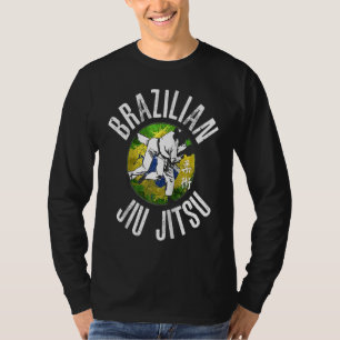 BJJ Jiu Jitsu brasilianische Flagge für brasiliani T-Shirt