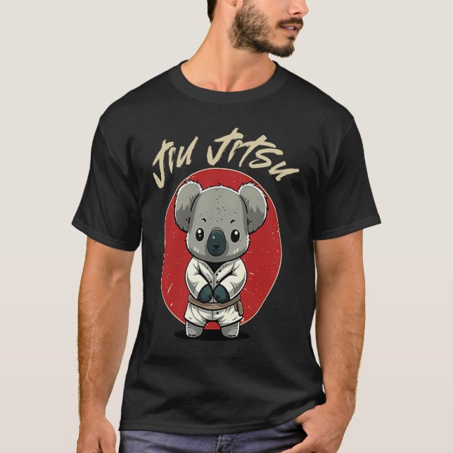 BJJ MMA Koala   Brazilian Jiu Jitsu Grappling T-Shirt (Vorderseite)