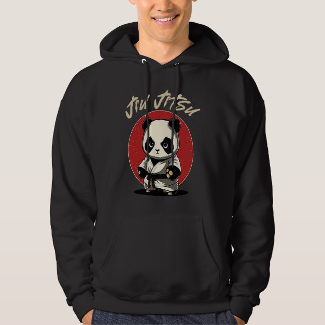 BJJ MMA Panda   Brazilian Jiu Jitsu Grappling Hoodie (Vorderseite)