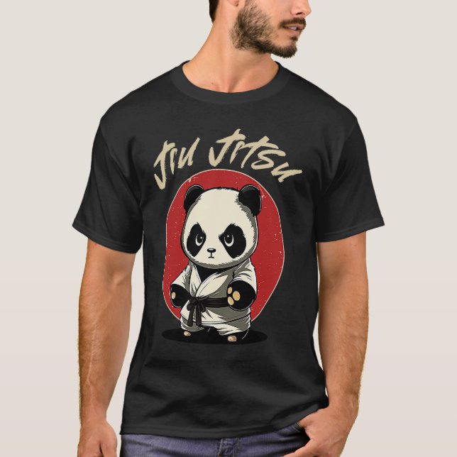 BJJ MMA Panda   Brazilian Jiu Jitsu Grappling T-Shirt (Vorderseite)